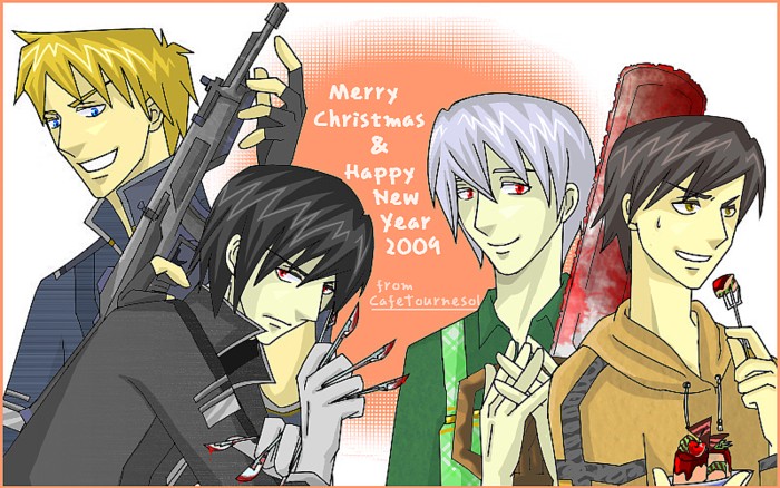 クリスマス＆新年イラスト